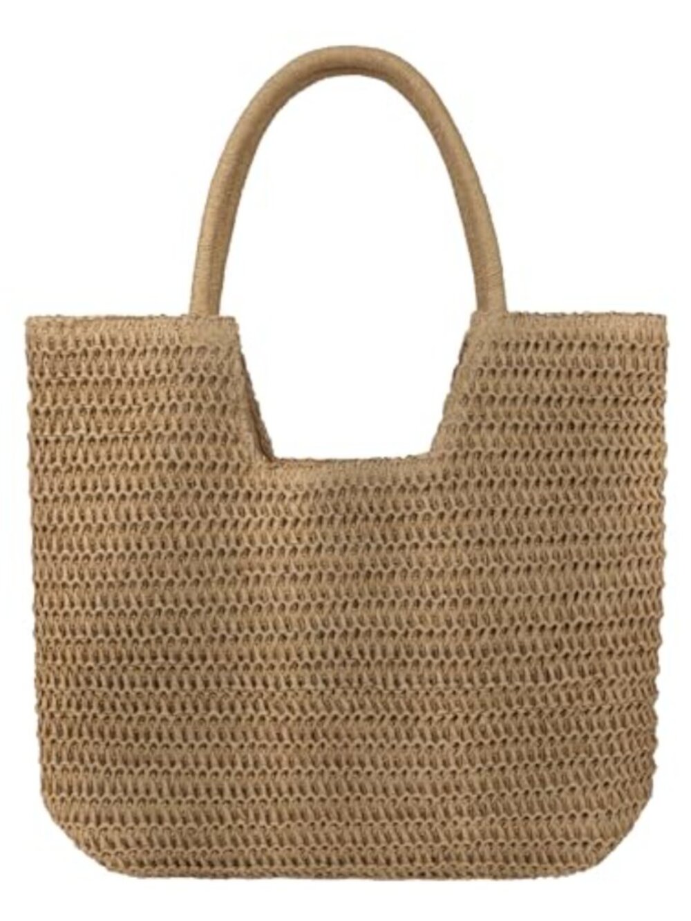 Straw Beach Tote Bag for Women Large Woven Shoulder Handbag Summer